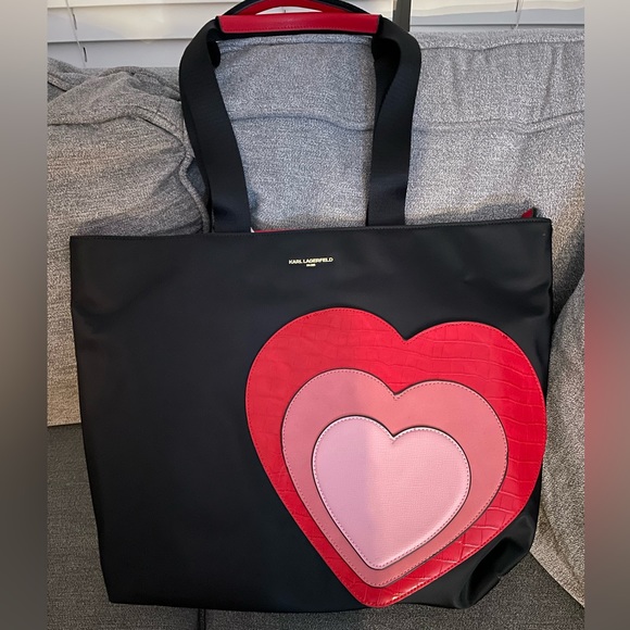 KARL LAGERFELD PARIS Amour Tote NWT - Picture 6 of 9